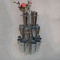 Modern Custom Decoration Display Metal Iron Frame Flower Stand