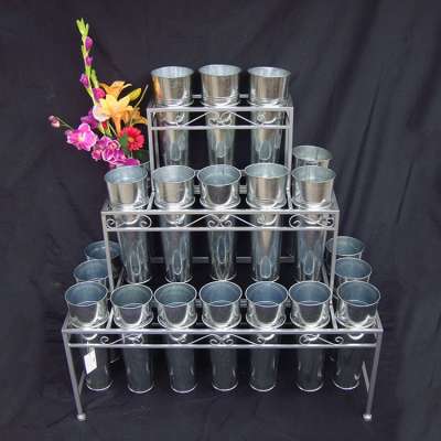 Decoration Garden Flower Shop Display Metal Display Flower Pot Stand