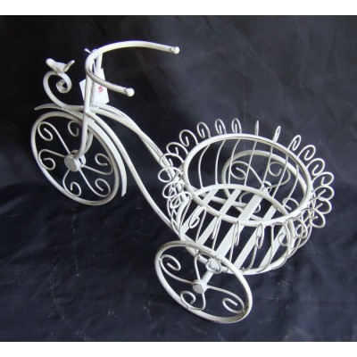 Bicycle Style Indoor Flower Pots Antique Garden Metal Outdoor Planters